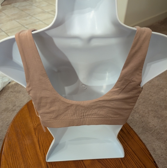 Everlane tan cotton tank bra, size M - NEW - Picture 2 of 8